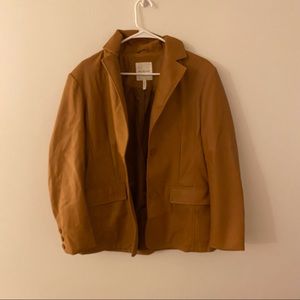Brown leather jacket
